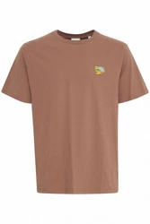 !Solid T-Shirt SDOWENS mit Print Braun/Khaki/Beige