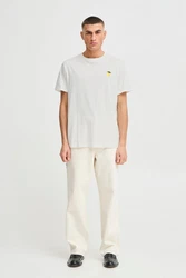 !Solid T-Shirt SDOWENS mit Print Grau/Gelb/Weiß/Creme