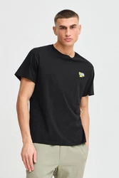 !Solid T-Shirt SDOWENS mit Print Schwarz/Grün