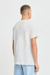 !Solid T-Shirt SDODELL modisches Print Creme/Weiß/Hellblau/Blau