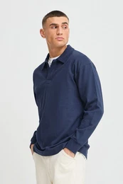 !Solid Longpullover SDORWELL stylisches Longsleeve mit Hemdkragen