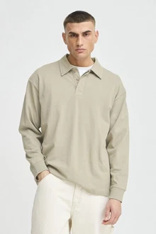 !Solid Longpullover SDORWELL Longsleeve mit Hemdkragen