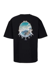 19V69 ITALIA T-Shirt MAURO MARINA Schwarz/Rot/Dunkelblau