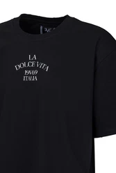 19V69 ITALIA T-Shirt MAURO MARINA Schwarz/Rot/Dunkelblau
