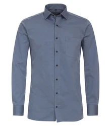 CASAMODA Langarmhemd Modern Fit Dunkelblau/Blau/Grau