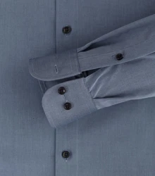 CASAMODA Langarmhemd Modern Fit Dunkelblau/Blau/Grau