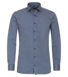 CASAMODA Langarmhemd Modern Fit Dunkelblau/Blau/Grau
