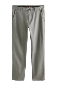 Next Chinohose Straight Fit Khaki/Hellgrau/Dunkelgrün