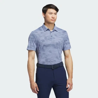 adidas Performance Poloshirt ULTIMATE365 TEXTURED STRIPE Blau/Braun/Lila/Hellblau/Grau adidas Performance Poloshirt ULTIMATE365 TEXTURED STRIPE Blau/Braun/Lila/Hellblau/Grau