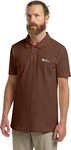 Jack Wolfskin Poloshirt ESSENTIAL POLO Braun/Dunkelbraun