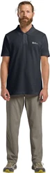 Jack Wolfskin Poloshirt ESSENTIAL POLO Dunkelblau/Dunkelgrau/Grau/Hellgrau