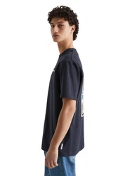 Marc O'Polo DENIM T-Shirt mit Ruckenprint Dunkelblau/Hellblau/Grau
