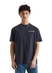 Marc O'Polo DENIM T-Shirt mit Ruckenprint Dunkelblau/Hellblau/Grau