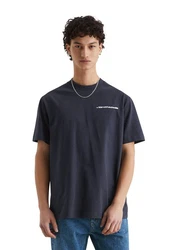 Marc O'Polo DENIM T-Shirt mit Ruckenprint Dunkelblau/Hellblau/Grau