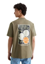 Marc O'Polo DENIM T-Shirt mit Ruckenprint Khaki/Dunkelgrün/Beige