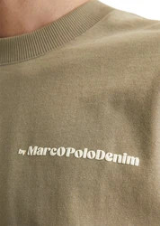 Marc O'Polo DENIM T-Shirt mit Ruckenprint Khaki/Dunkelgrün/Beige