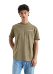 Marc O'Polo DENIM T-Shirt mit Ruckenprint Khaki/Dunkelgrün/Beige