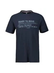 LERROS T-Shirt Strukturqualitt Dunkelblau/Rot