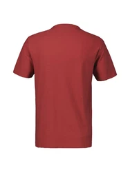 LERROS T-Shirt Strukturqualitt Rot/Braun/Dunkelrot