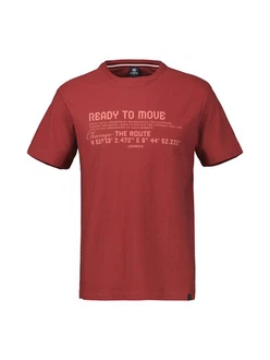 LERROS T-Shirt Strukturqualitt Rot/Braun/Dunkelrot