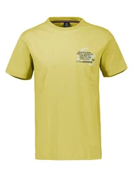 LERROS T-Shirt Herren Jerseyqualität Gelb/Grün