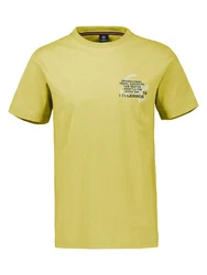 LERROS T-Shirt Herren Jerseyqualität Gelb/Grün