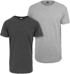 Rundhalsshirt Shaped Long Tee 2-Pack T-Shirt Herren