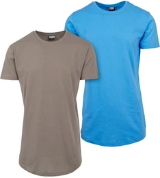 Rundhalsshirt Shaped Long Tee 2-Pack T-Shirt Herren