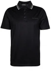 KARL LAGERFELD Poloshirt Schwarz/Dunkelblau/Braun