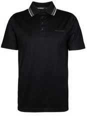 KARL LAGERFELD Poloshirt Schwarz/Dunkelblau/Braun