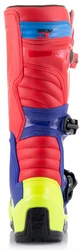 Alpinestars Tech 3 Motocross Stiefel Grün/Mischfarben/Rot/Blau