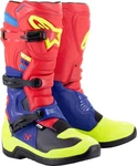 Alpinestars Tech 3 Motocross Stiefel Grün/Mischfarben/Rot/Blau