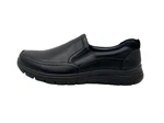Nowaland Freizeit-Business-Slipper Mokassin Schwarz/Dunkelblau/Blau