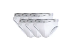 CR7 Slip Herren Slips, 6er Pack Weiß/Creme/Rot