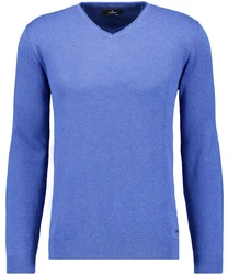 RAGMAN V-Ausschnitt Pullover Blau/Dunkelblau