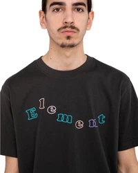 Element T-Shirt Dawn Schwarz/Gelb/Grün/Grau