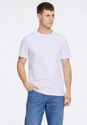 LINDBERGH T-Shirt Weiß/Khaki/Creme/Grau