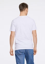 LINDBERGH T-Shirt Weiß/Khaki/Creme/Grau
