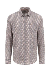 FYNCH-HATTON Langarmhemd Rot/Braun/Creme/Rosa