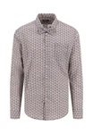FYNCH-HATTON Langarmhemd Rot/Braun/Creme/Rosa