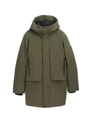 TOM TAILOR Denim Parka Outdoorjacke Dunkelgrün/Grün