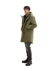 TOM TAILOR Denim Parka Outdoorjacke Dunkelgrün/Grün