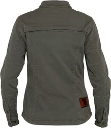 John Doe Motorradjacke Motoshirt XTM Damen Hemd Dunkelgrün/Khaki/Braun