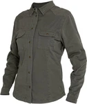 John Doe Motorradjacke Motoshirt XTM Damen Hemd Dunkelgrün/Khaki/Braun