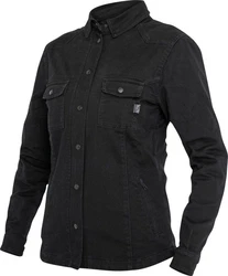 John Doe Motorradjacke Motoshirt XTM Damen Hemd Schwarz/Dunkelgrau/Weiß