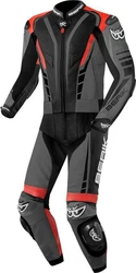 Berik Motorradkombi XR-Ace 2-Teiler Rot/Grau/Braun/Dunkelgrau/Schwarz