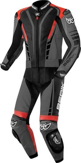 Berik Motorradkombi XR-Ace 2-Teiler Rot/Grau/Braun/Dunkelgrau/Schwarz
