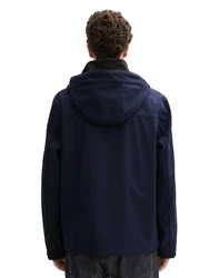 TOM TAILOR Funktionsjacke Softshell-Jacke mit Kapuze Dunkelblau