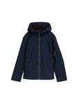 TOM TAILOR Funktionsjacke Softshell-Jacke mit Kapuze Dunkelblau