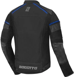 Bogotto Motorradjacke Blizzard-X Dunkelblau/Blau/Hellblau